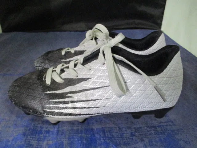 Used Black/Silver Soccer Cleats Kids Size 1