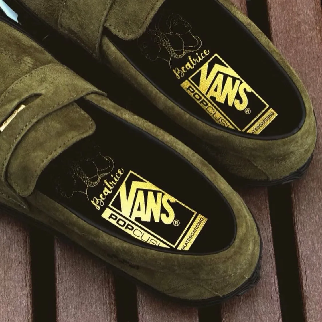 VANS BEATRICE SKATE STYLE 53 DARK OLIVE