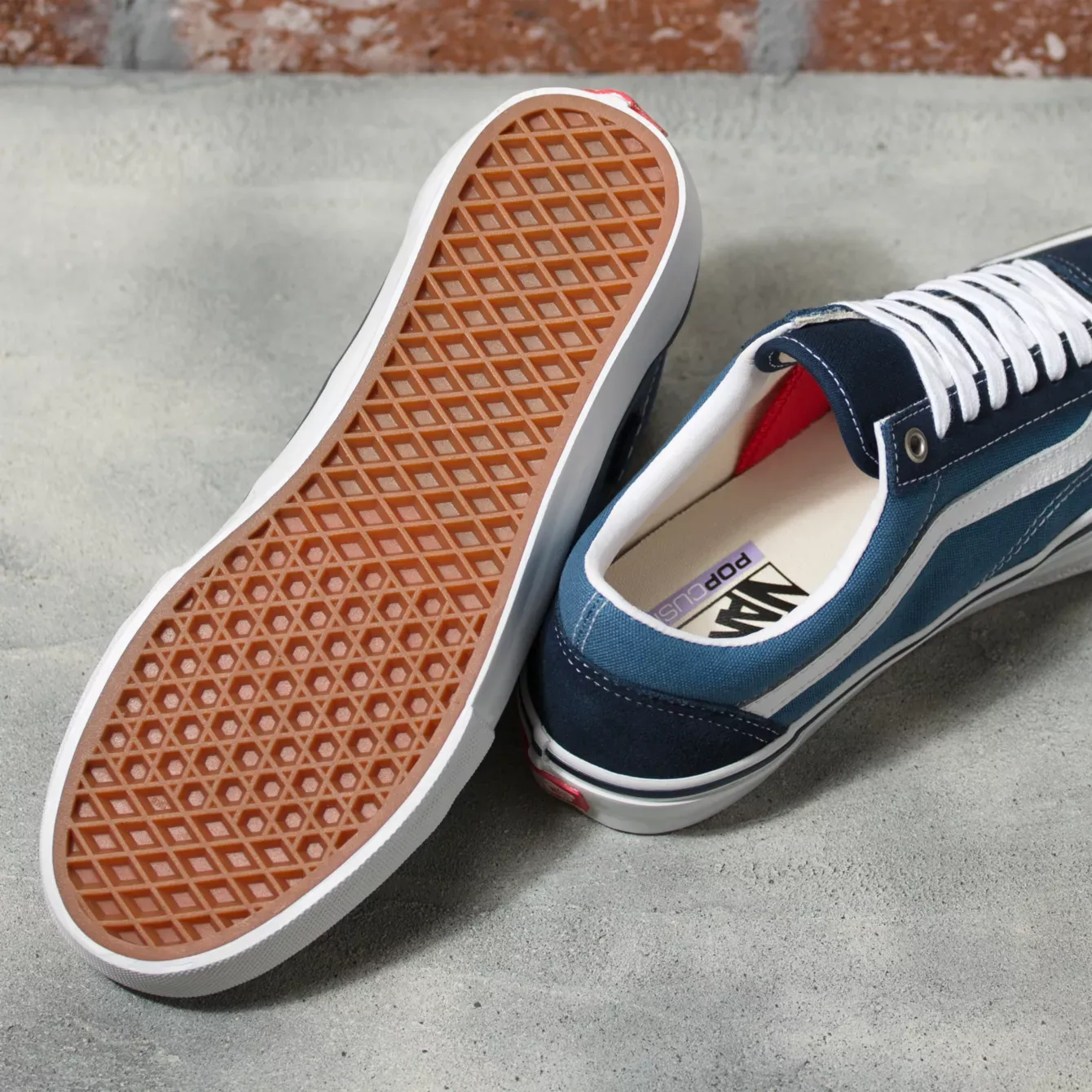 Vans Skate Old Skool Shoe - Navy/White