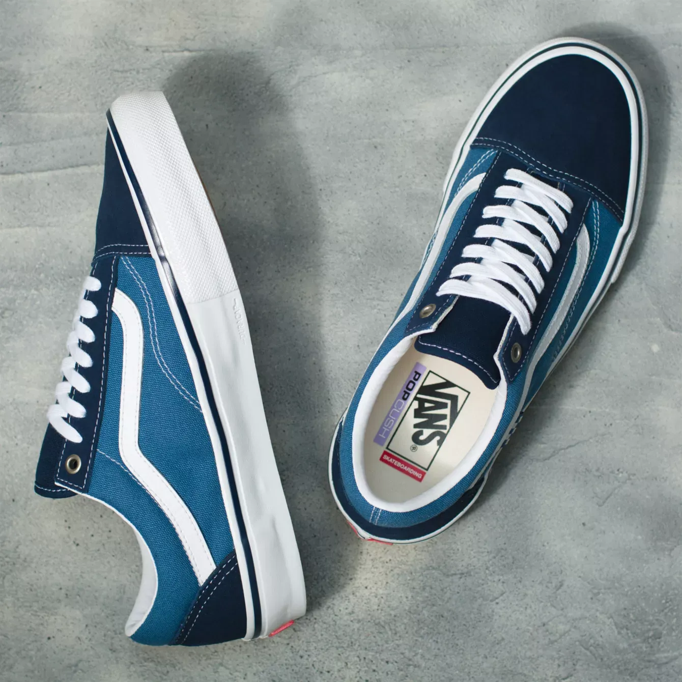 Vans Skate Old Skool Shoe - Navy/White