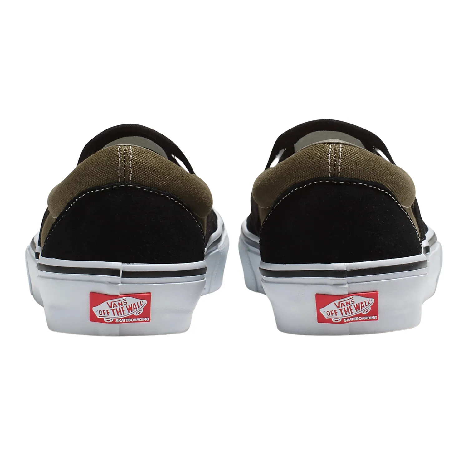 Vans Skate Slip-On Black/Olive - Men's Shoes