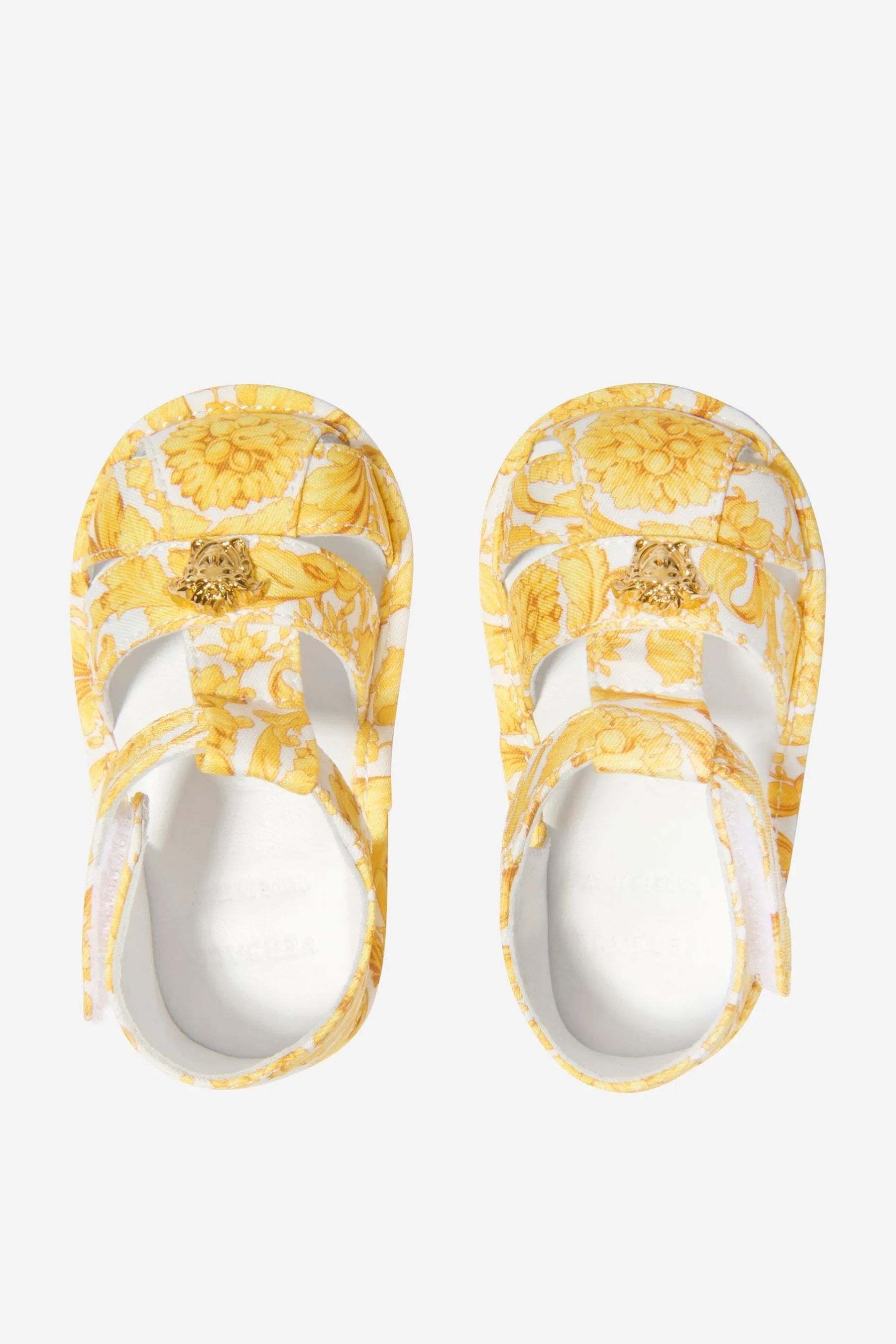 Versace Baby Unisex Barocco Print Pre-Walker Sandals