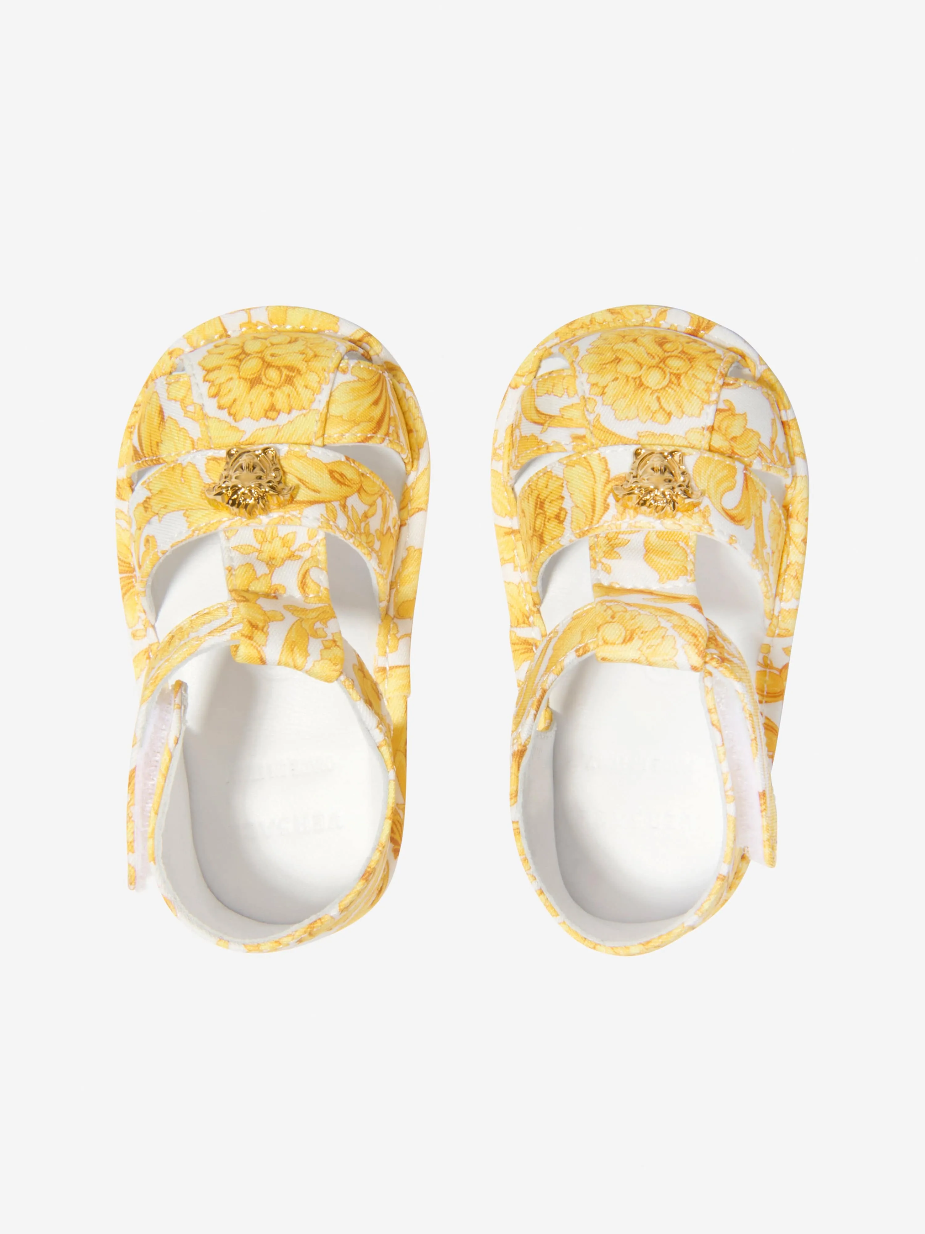 Versace Baby Unisex Barocco Print Pre-Walker Sandals