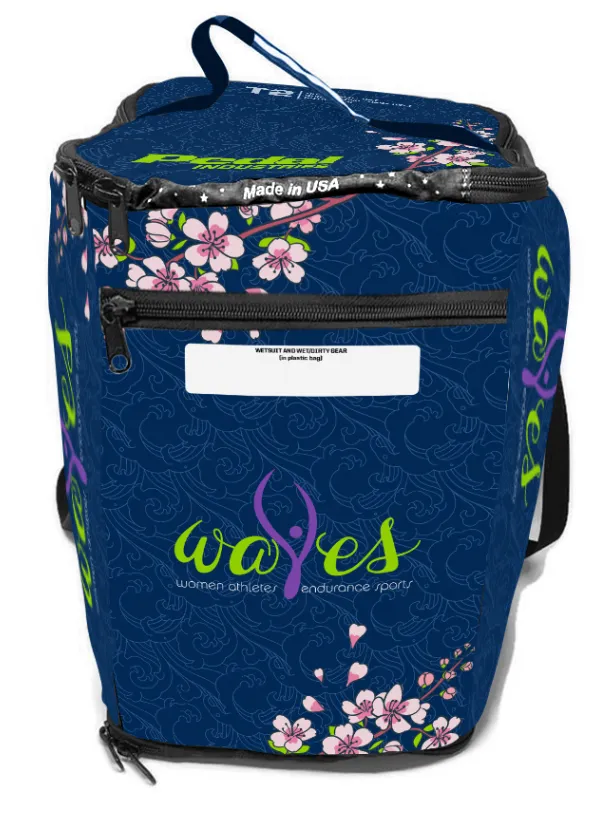 WAVES Triathlon 2023 TRIATHLON SPECIFIC RaceDay Bag BLOSSOMS