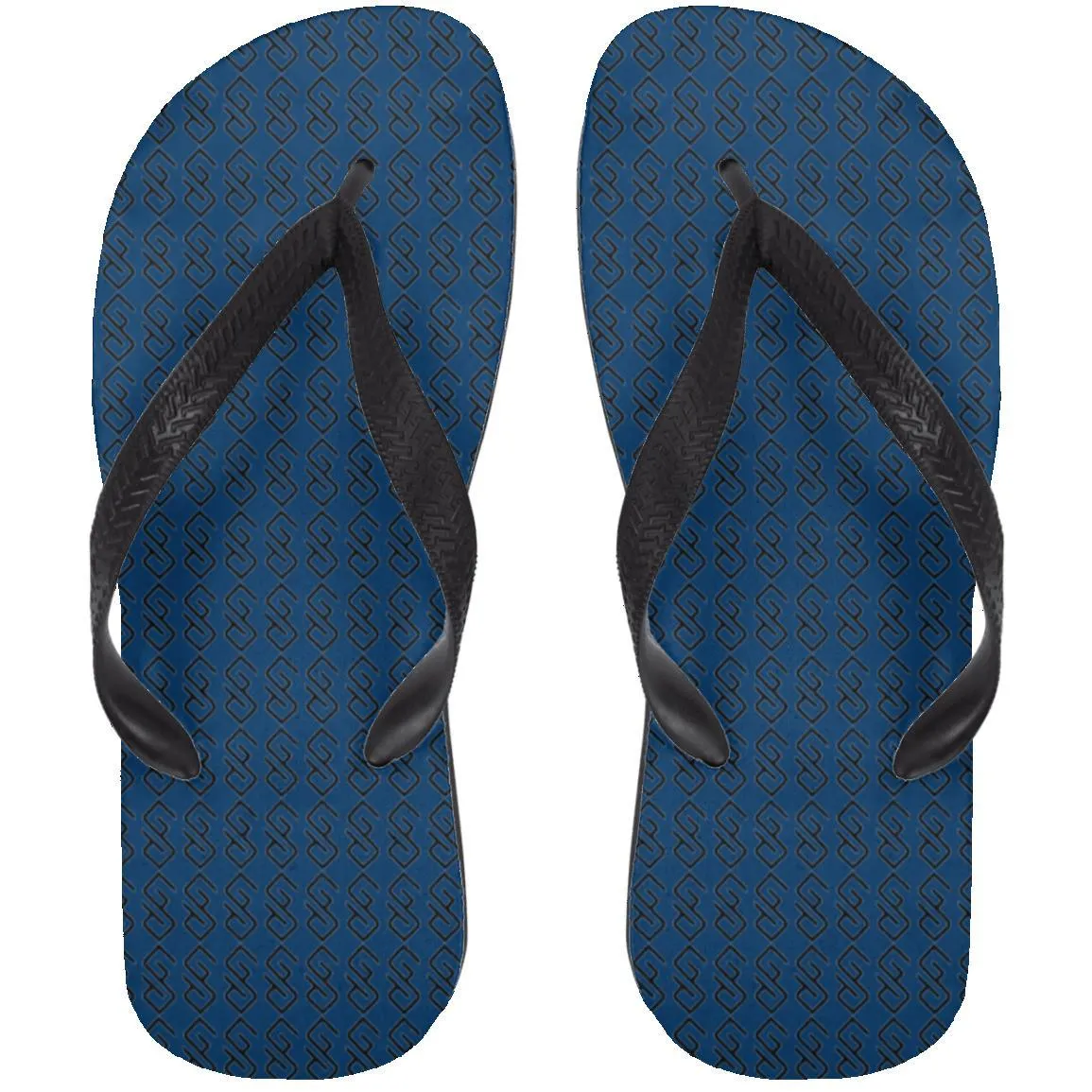 WHITE BACKGROUND LETTER  BLACK COLOR( CODE #000000) copy 72033 Adult Flip Flops