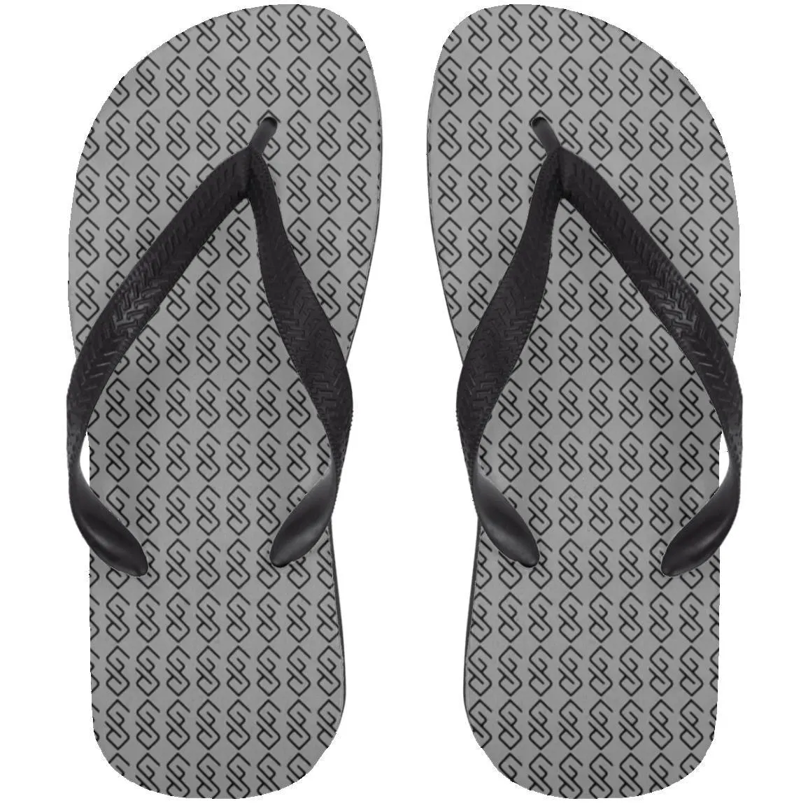 WHITE BACKGROUND LETTER  BLACK COLOR( CODE #000000) copy 72033 Adult Flip Flops