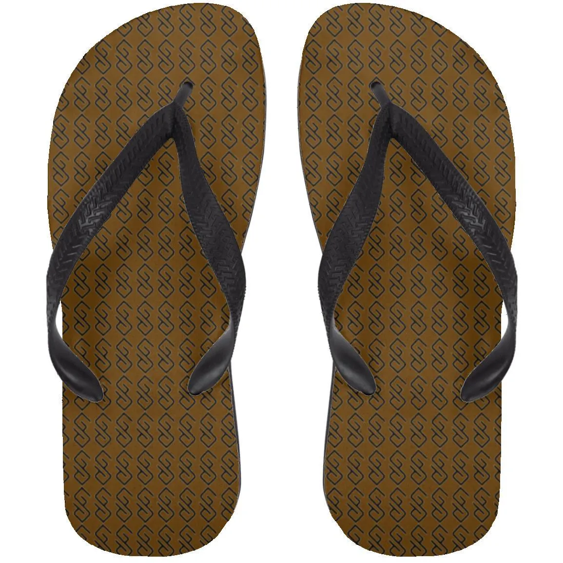 WHITE BACKGROUND LETTER  BLACK COLOR( CODE #000000) copy 72033 Adult Flip Flops