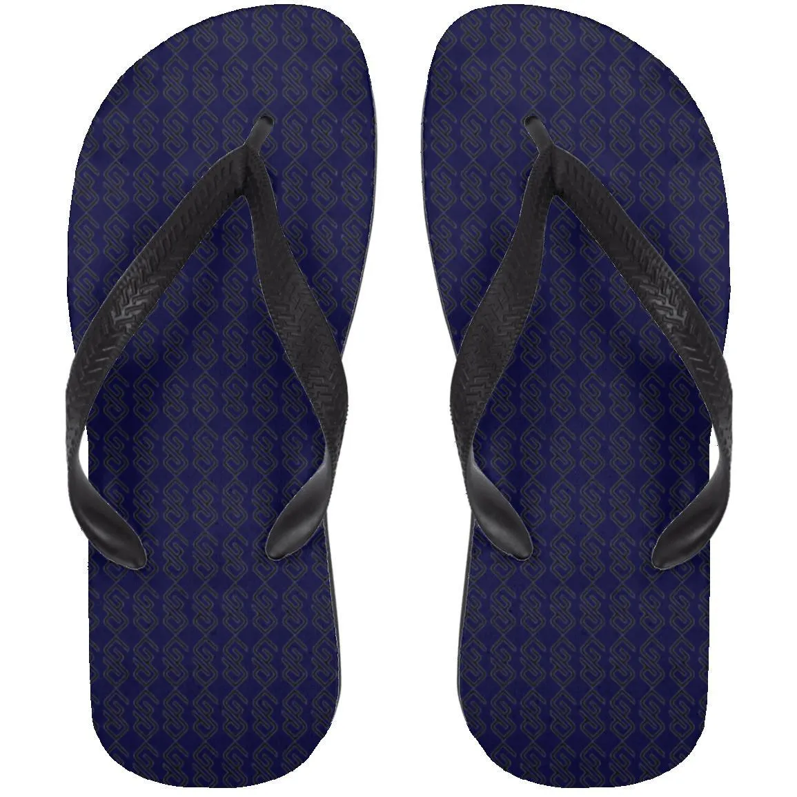 WHITE BACKGROUND LETTER  BLACK COLOR( CODE #000000) copy 72033 Adult Flip Flops