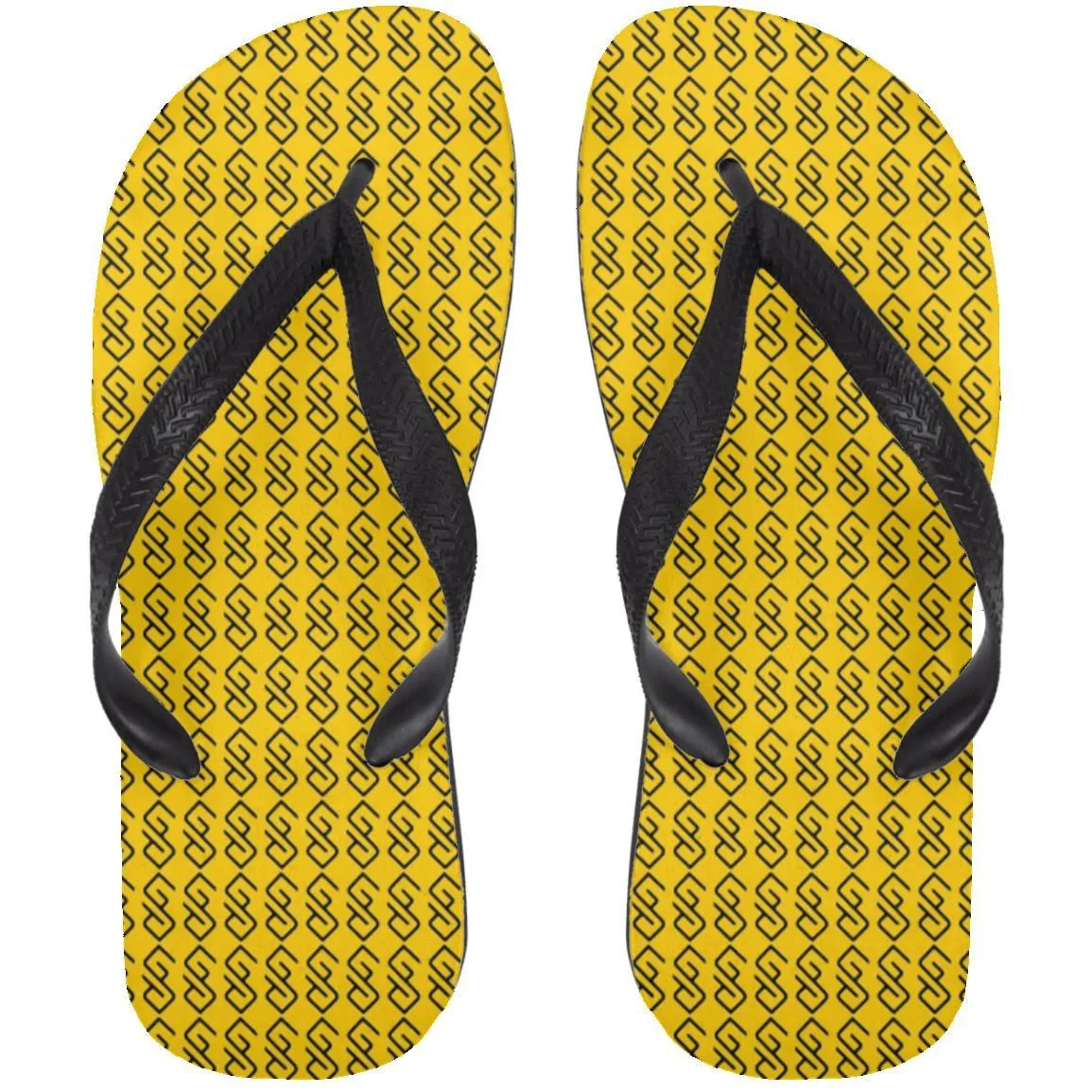 WHITE BACKGROUND LETTER  BLACK COLOR( CODE #000000) copy 72033 Adult Flip Flops