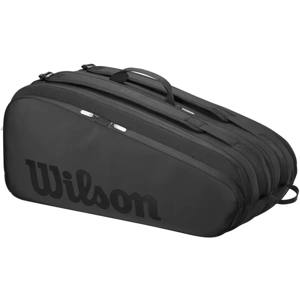 Wilson Noir Tour 12 Pack Racquet Bag, Black