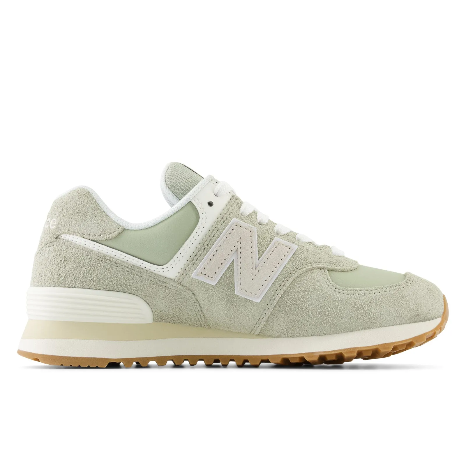 Women's New Balance 574 Color: Olivine/ Moonbeam