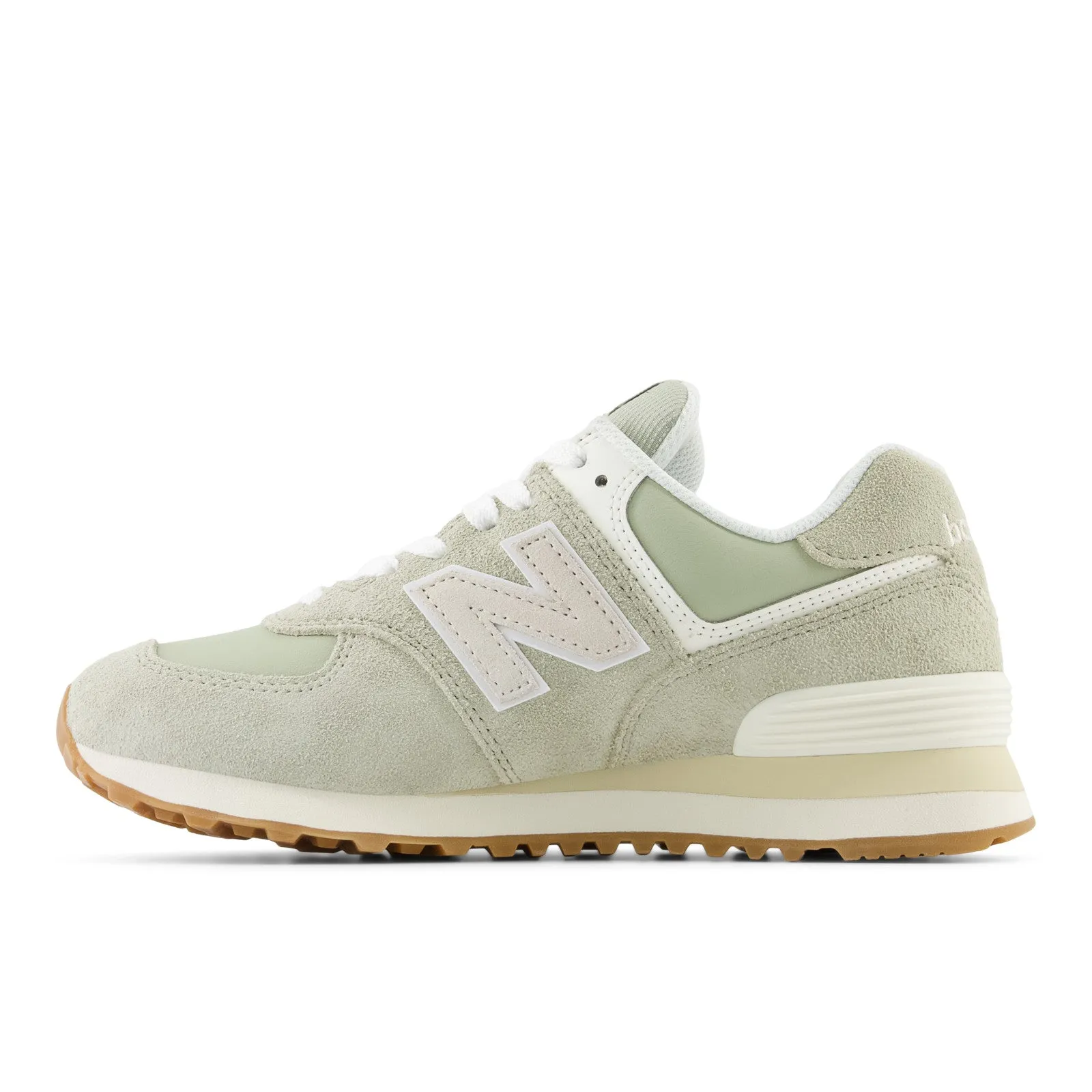 Women's New Balance 574 Color: Olivine/ Moonbeam