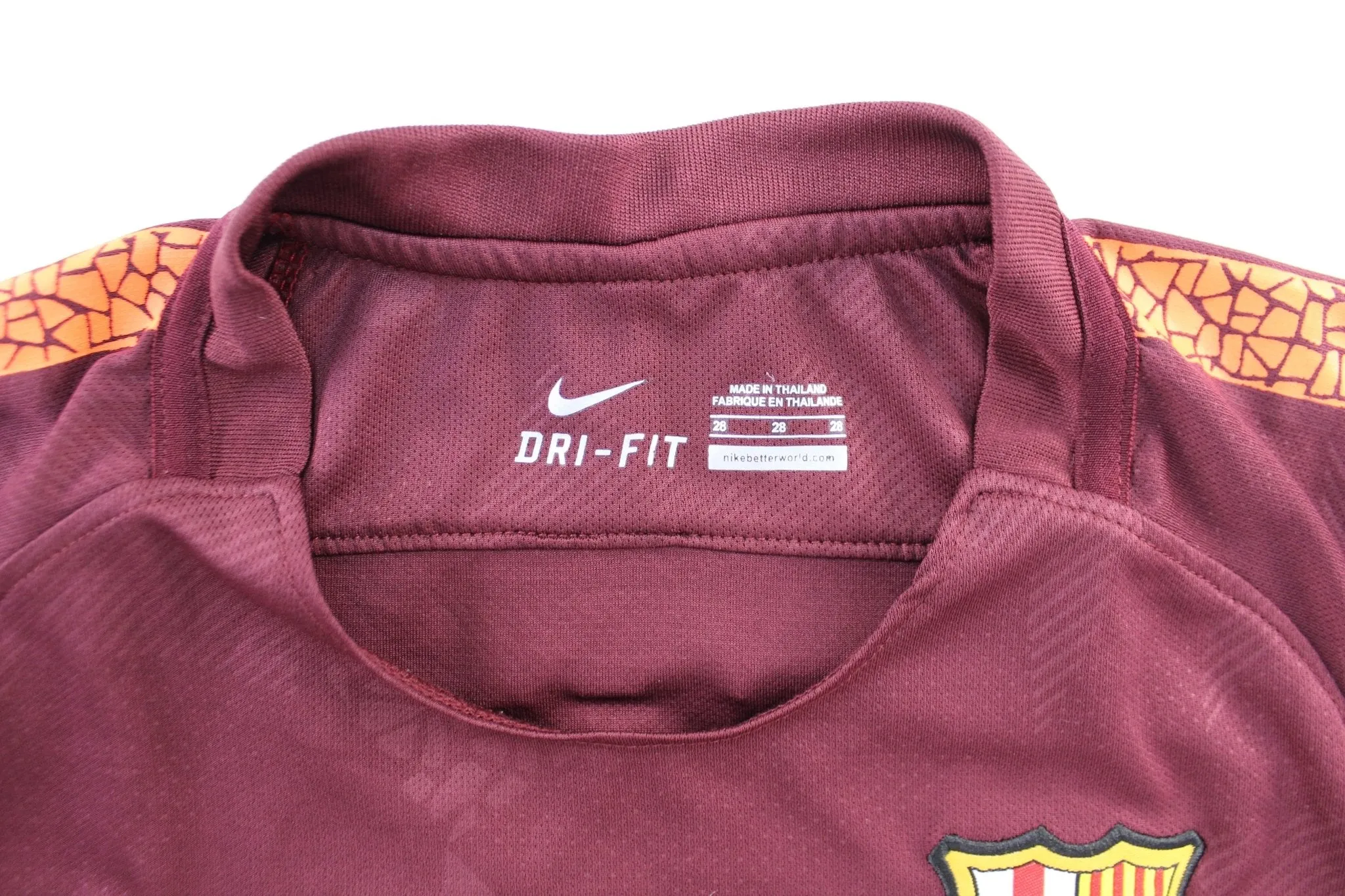 Women's Nike Embroidered Logo FC Barcelona #14 Deyla Soccer Jersey