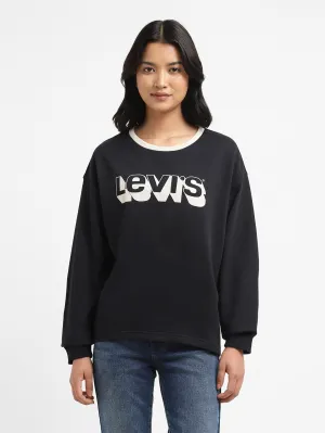 Women's Printed Crew Neck Sweatshirt