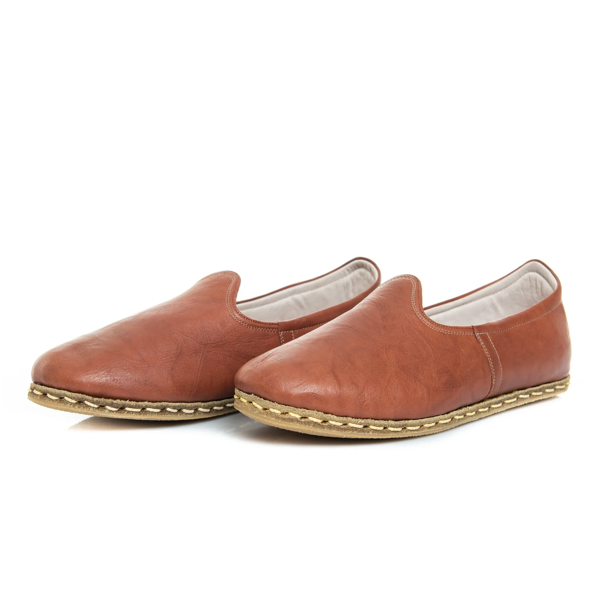 Women's Tan Slip On Shoes